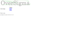 Desktop Screenshot of oversigma.com